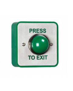 Bell Stainless steel green-domed exit button