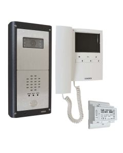 Videx CVR4KV-1S 1 way surface vandal resistant colour video kit for professional building door entry