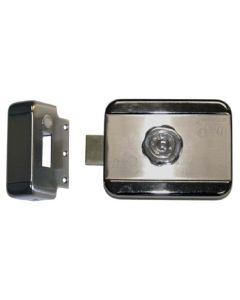 CDVI MVM motorised deadbolt lock with manual override, robust high-security locking mechanism for doors.