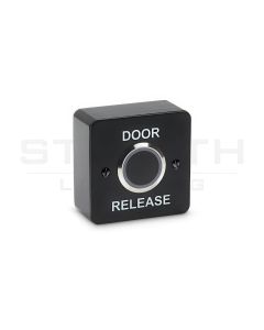 STP Black Surface Contactless Infrared Exit Button