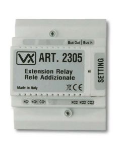 Videx 2305 extension relay module for triggering sounders or auxiliary devices in access systems