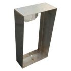SRS Size D2 Surface Mounting Stainless Steel Rain Hood for VR Panels