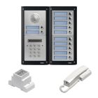 Videx 12 Way 4000 Series Flush Audio Kit with Codelock (Matt Finish)