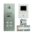 Aiphone GT-4M3/VSS | 4 Button S/S Surface Video Kit With 4 Monitors
