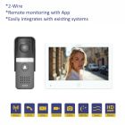 SRS 2-Wire Villa Kit with 7 inch Video Monitor and Tuya Mobile App