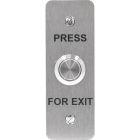 SRS Flush Narrow Stainless Steel Press For Exit Button