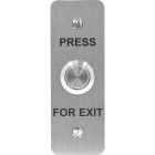 SRS Flush Narrow Stainless Steel Press For Exit Button