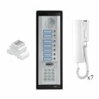 Videx 7 Way 8000 Series Audio Kit with Codelock for Flush Mounting