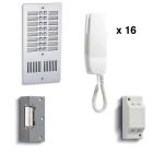 Bell 916 | 16 Way Audio Intercom Kit with Flush Panel