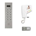 Bell System - 10 Way Flush Bellissimo Vandal Resistant Video Kit