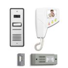 Bell System - 1 Way Flush Bellissimo Aluminium Colour Video Entry Kit