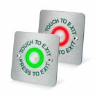 SRS Stainless Steel Touch Sensitive Exit Button, 12-24Vdc