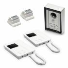 Videx 8000 Series 2-Way Flush Video Kit with 2 x 6256 Monitors