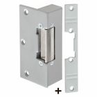 Dorcas Fail Secure Rim/Mortice Lock with Fixed Jaw 12V AC/DC Grey