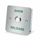 SRS Brushed Stainless Steel Door Release Button, Flush Mount (COM-NO)