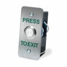 SRS Narrow Stainless Steel Press To Exit Button, Flush