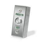 SRS Narrow Stainless Steel Press To Exit Button, Surface Waterproof