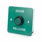 SRS Gloss Green Stainless Steel Door Release Button, Flush Mount