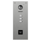 Hikvision 3 Button Vandal Resistant Video Panel with 40x40 Prox Cutout