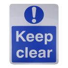 CDVI Self-Adhesive Keep Clear Sign