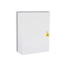 RGL empty white metal box with hinged lid