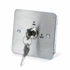 SRS Stainless Steel Momentary Single Pole Key Switch, Flush Mount