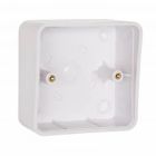 RGL Standard White Hooded Surface Back Box for PBBRED