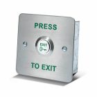SRS Stainless Steel Press To Exit with 19mm Raised Key Button