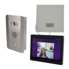 AES Praetorian Flush Stainless Steel IP Video System and 3 Monitors