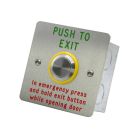 Entrotec Emergency PTE button engraved yellow ring for DDA compliance