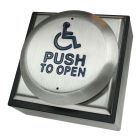 CDVI Large Stainless Steel All-active Switch Wheelchair Logo, Flush