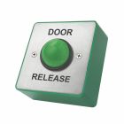 SRS Surface/Flush Stainless Steel Door Release, Green Dome Button