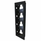 Comelit ULTRA Flush Mount Frame for Four Modules in Black