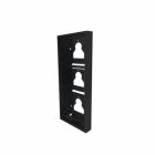 Comelit ULTRA Surface Mount Housing for Three Module Panels in Black