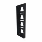 Comelit ULTRA Surface Mount Housing for Four Module Panels in Black