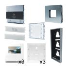 Comelit-PAC 3 Way Ultra VIP Kit with Prox Cutout and Icona