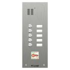 Comelit 5 button, VR s.steel name window iKall audio + prox.