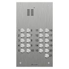 Comelit 21 button, VR s.steel engravable iKall audio panel