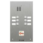Comelit 6 button, VR s.steel name window iKall audio + prox.