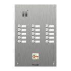 Comelit 15 button, VR s.steel name window iKall audio + prox