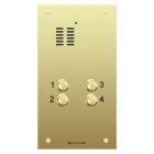 Comelit 4 button, VR brass engravable iKall audio panel