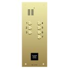 Comelit 7 button, VR brass engravable iKall audio + prox.  p