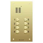Comelit 8 button, VR brass engravable iKall audio panel