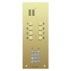 Comelit 8 button, VR brass engravable iKall audio + keypad