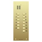Comelit 13 button, VR brass engravable iKall audio panel