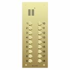 Comelit 18 button, VR brass engravable iKall audio panel