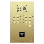 Comelit 1 button, VR brass engravable iKall audio + prox.