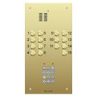 Comelit 15 button, VR brass engravable iKall audio + keypad