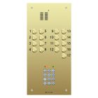 Comelit 17 button, VR brass engravable iKall audio + keypad
