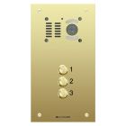 Comelit 3 button, VR brass engravable iKall video panel